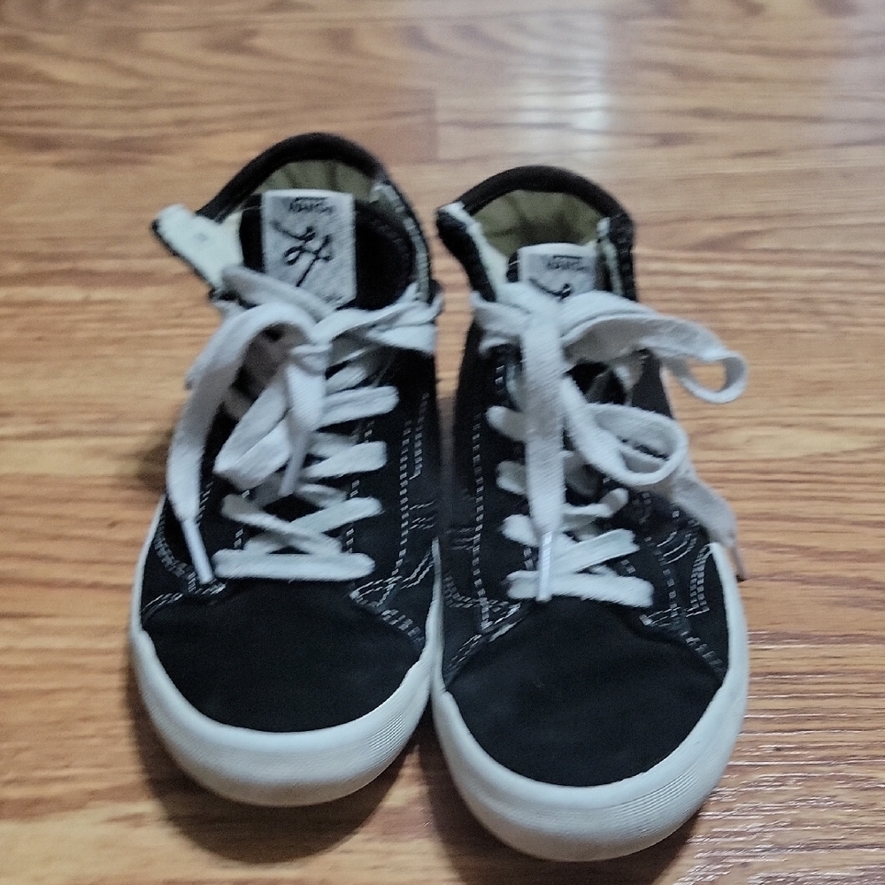 Vans Kids Black and White Sneakers